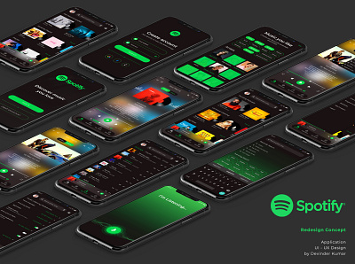 Spotify Redesign App app design appdesign branding gaana glassmorphism jio saavan mobile app music app music player redesign redesign concept shazam spotify ui ui ux ui kit uiux design uiuxdesigner ux wynk