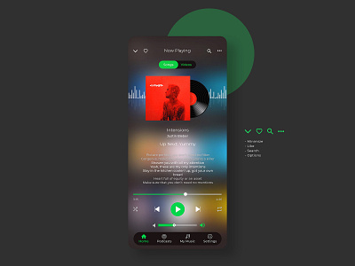 Spotify Redesign Music Player