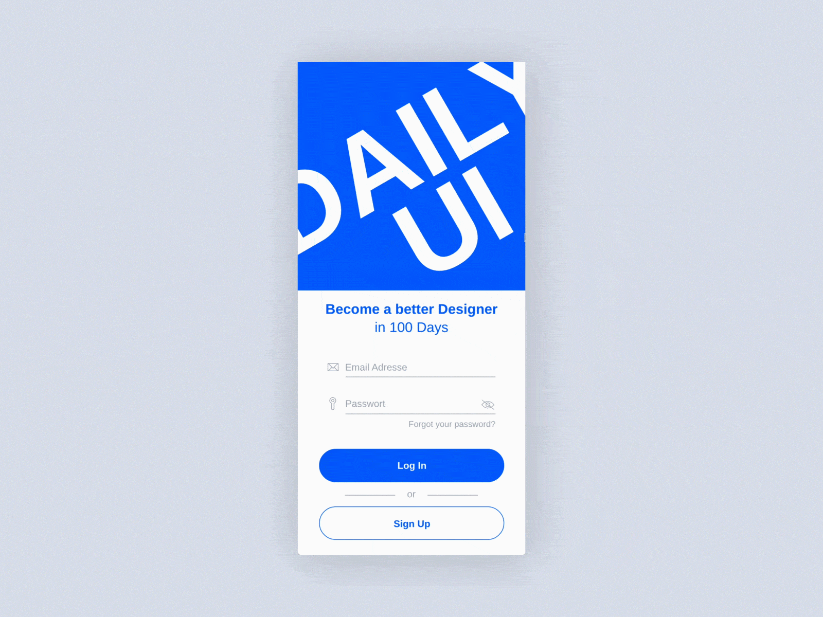 Daily UI #001 | Sign Up