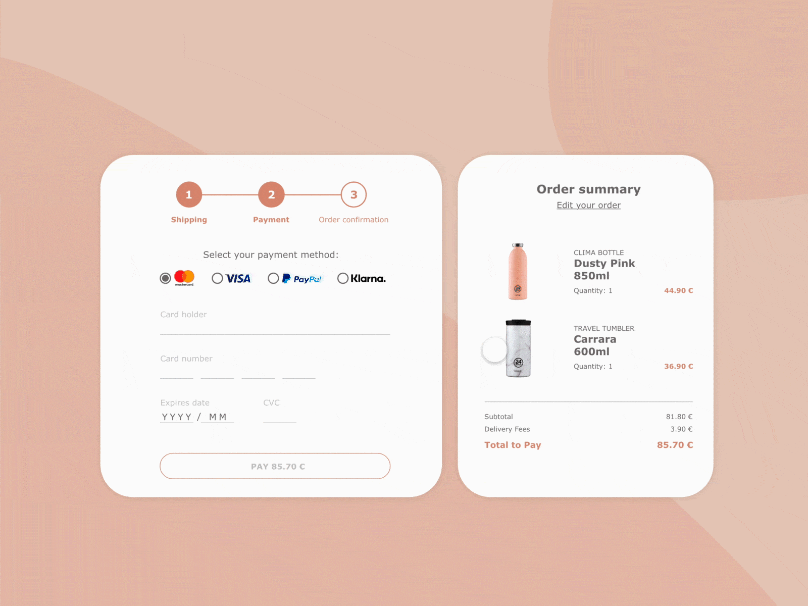 Daily UI #002 | Credit Card Checkout credit card checkout credit card form dailyui 002 ui ui design ux ui