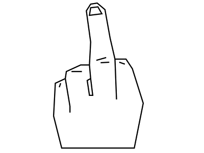 Middle Finger Telegram Sticker illustration sticker telegram