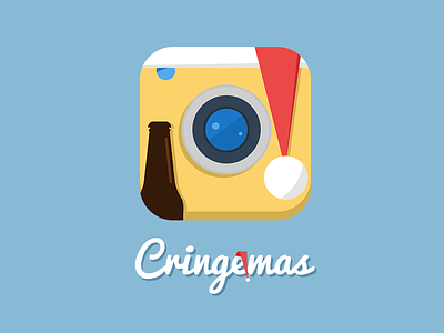 Cringemas app android app christmas design icon identity illustration ios logo mark santa vector
