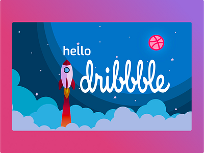 Hello Dribbble! debut debutshot design first shot firstshot hello dribbble hello dribble hellodribbble uidesing uxdesign welcome welcome shot