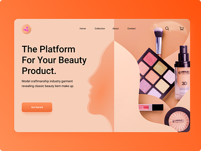 Beauty Products Web UI Concept