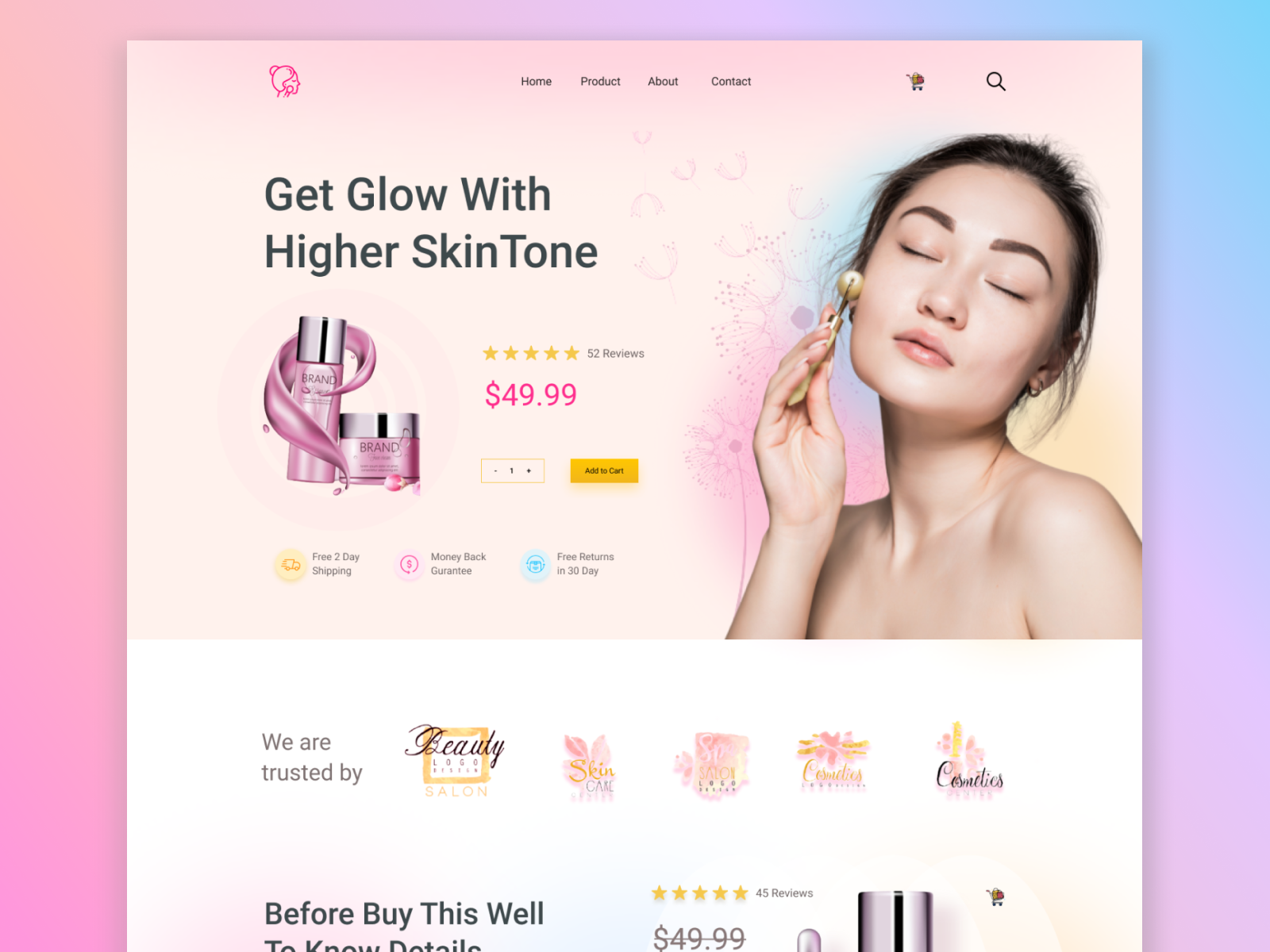 Beauty Store E-commerce Landing Page by Saiful Islam Tafadar on Dribbble