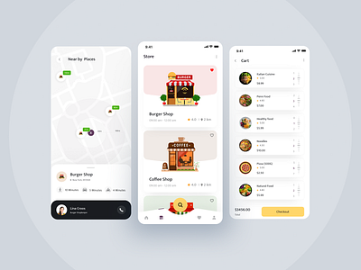 Hungry - Food Delivery App UI Design