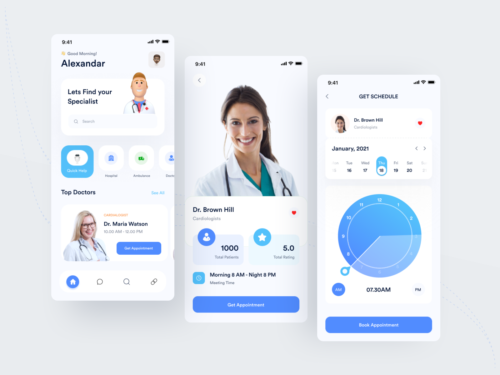 Personal Doctor - Mobile App by Arounda on Dribbble