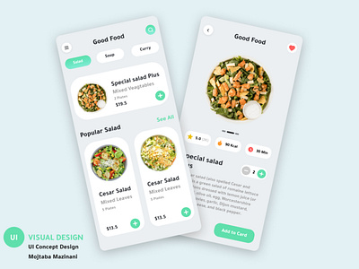 Good Food UI concept ui