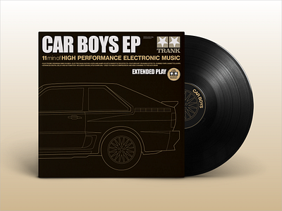 Car Boys Album Art album artwork car homage line art
