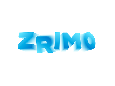 Zrimo 3d logo logo design logotype motion blur movement music type video