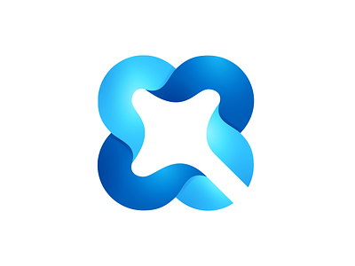 QuadroSoft branding clover identity leaf logo logo design logotype q ribbon