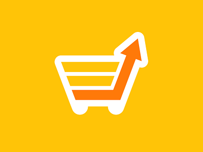 Sfshop arrow basket branding chart e commerce graph growth identity logo logotype shopping cart