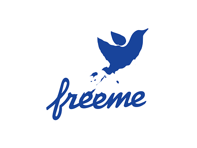 Freeme bird blot branding debt finance identity logo logotype