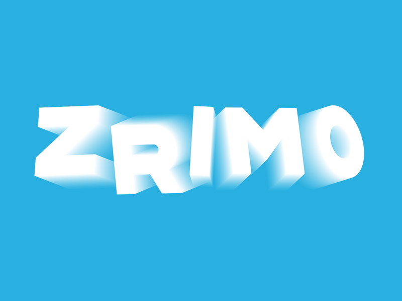 Zrimo 3d blur logo logo design logotype motion movement music type video