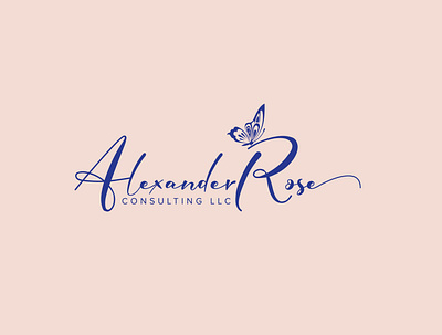 Alexander Rose best design best logo design flat flat logo flat logo design logo minimalist minimalist logo modern logo rose logo signature signature logo signature logo design signatures