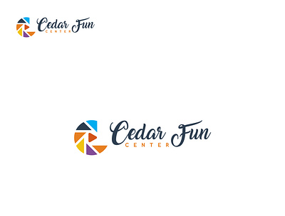 Cedar Fun Center best logo best shot design flat flat logo flat logo design logo minimal minimalist logo modern logo