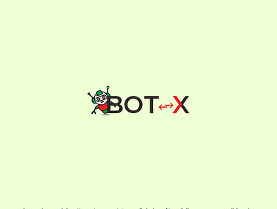 Bot-X best logo branding design flat logo flat logo design logo mascot logo minimal minimalist minimalist logo modern logo
