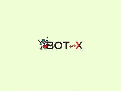 Bot-X best logo branding design flat logo flat logo design logo mascot logo minimal minimalist minimalist logo modern logo