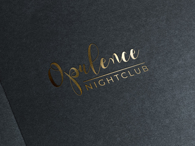 Opulence Nightclub best logo hand drawn hand drawn logo logo script script logo signature signature logo signatures