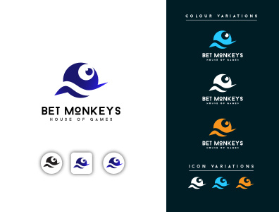 Bet Monkey GAMING Logo best logo design flat logo flat logo design gaming logo graphic design illustration logo logo design minimal minimalist logo modern logo trend