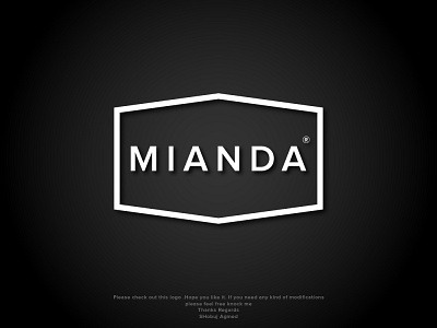 MIANDA Logo best logo branding design flat logo flat logo design illustration logo minimal minimalist logo modern logo realestate