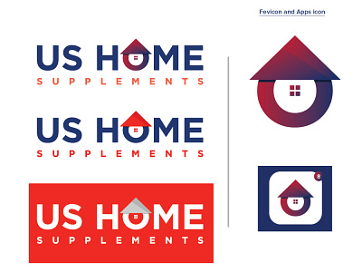 US HOME SUPPLIMENTS appicon branding bussinesslogo dailylogo homelogo logo logodesigner logoidea logoideas logoinspirations logos logotipo lpopularlogo minimal modernlogo realesatelogo realestatelogoideas