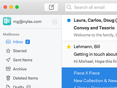 N1 — the extensible, open source mail client email email client exchange gmail icons interface mail n1 nylas os x