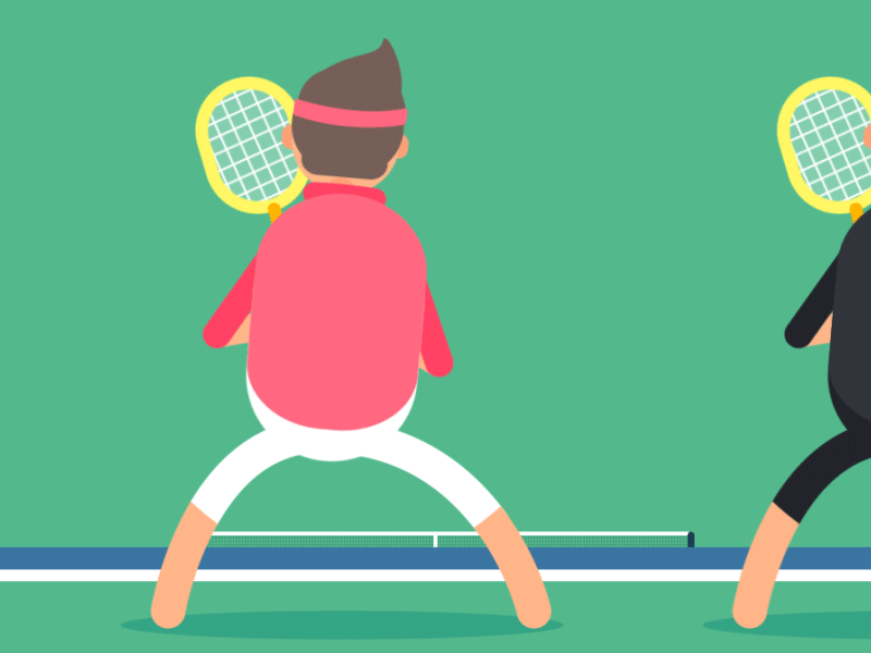 We love tennis after effects albet heijn alwin jolliffe animation art branding designer djokovic federer grandslam illustration motion design nadal photoshop tennis usopen wimbeldon wta