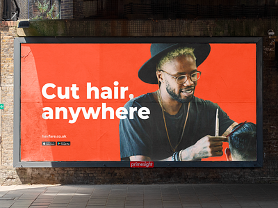 Hairfare Advert advert advertising advertisment barber barbershop branding logo photoshop print vector