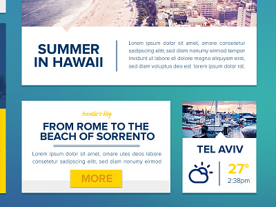 ui kit #2 agency flat holiday kit minimal mood platform teaser travel user interface vacation weather
