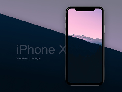 iPhone X - Vector mockup for Figma