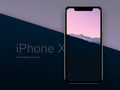 iPhone X - Vector mockup for Figma figma free iphone x mockup vector