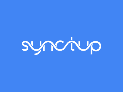Logo Exploration - Synctup clean creative geometric logo logotype