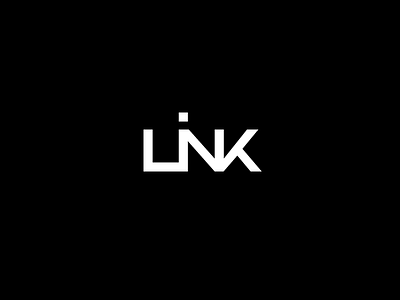 Link - Event Logo black creative logo logotype minimal type white