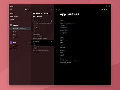 Notes App 📝 (Lucent UI)