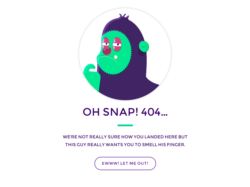 404 - funky monkey 404 animation gif monkey portfolio ui ux web design website
