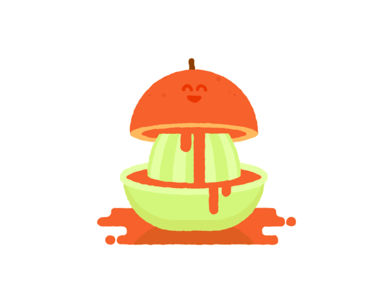The naughty orange animation flat gif happy orange orange juice pervert