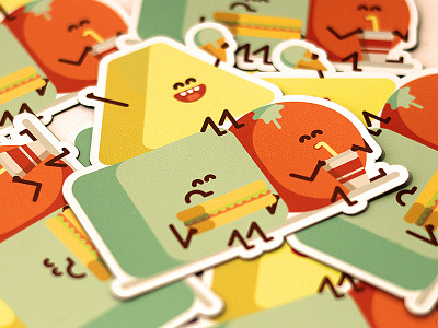 Magnets! cute food illustrator magnet sticker mule vector