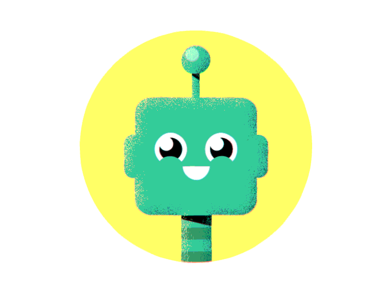 Lil' Robbie 2d ae animation antenna cute robot spin
