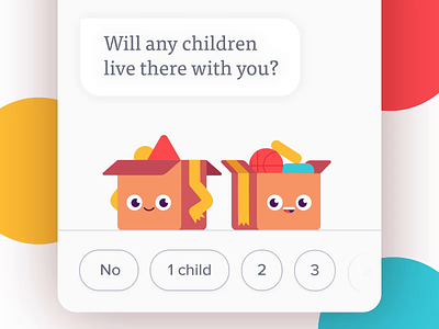 The Box Family animation animation 2d app bodymovin box children family interaction lottie pets product design ui ux