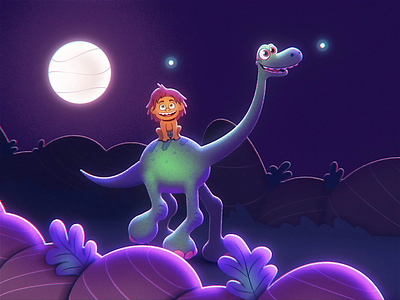 The Good Dino 🦕 2d animation 3d dinosaur disney fireflies pixar spot walk cycle walkcycle