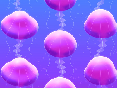Just keep swimming animation disney dory finding nemo fish jellyfish loop marlin pixar
