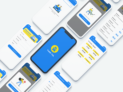 Tarif Tol Indonesia Mobile Apps UI Design android android app design clean ui ios mobile ui tariff toll ui uidesign uiux ux uxdesign