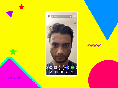 Snapchat Lense Interaction animation design interaction design snapchat filter ui ux