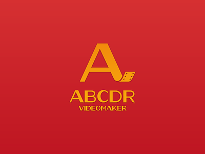 Abcdr Videomaker a director film flat gradient logo lost type maker oil can production video videomaker