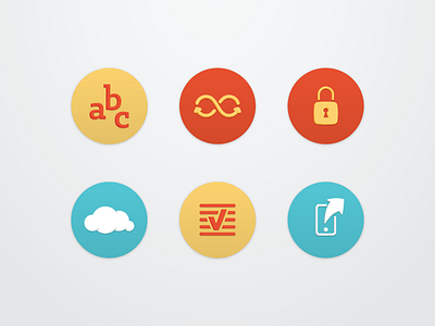 Veecards Icons / Badges app badge cartoon circle flat icon infinite lock round share