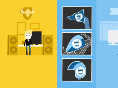 Adbee - delivery illustration illustrator animation ai ae gif adbee motion graphic after effects