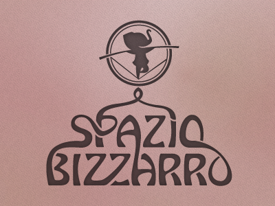 Spazio Bizzarro logo circus school logo brand circo art nouveau art déco identity