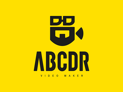 Abdulcadir logo proposal beard black camera director film glasses maker movie video yellow