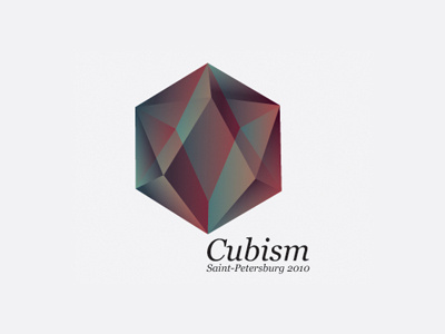 Cubism branding colour cubism identity logo